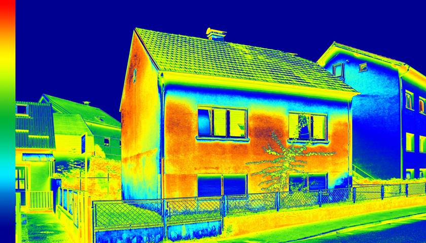 warmtescan van een woning