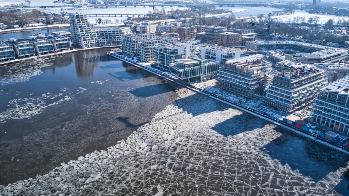 Cruquius in de winter