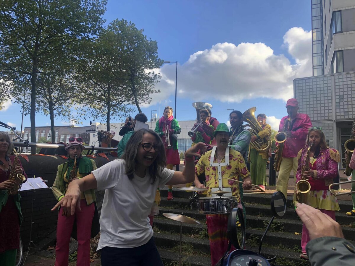 Katja dansend bij de Eester 8 oktober