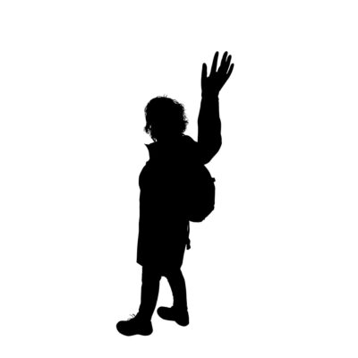 silhouet Monica zwaait september 2026